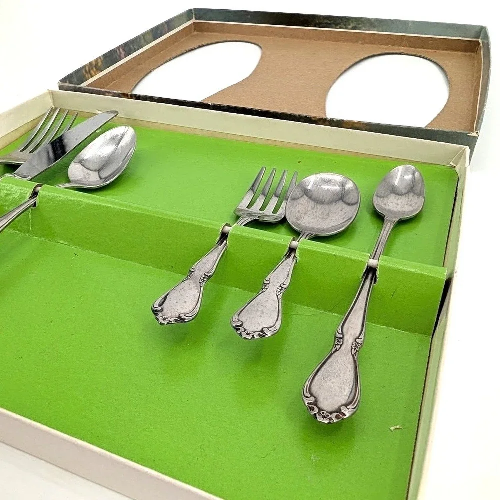 Oneida‎ Chateau Stainless for Young Folks 6-Pc Progress Set Vintage Flatware